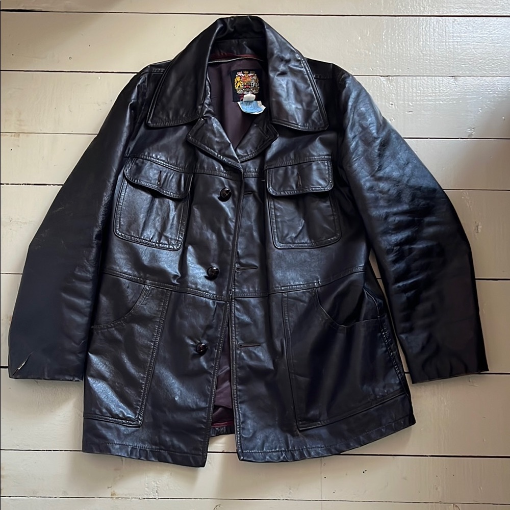 Vintage Dark brown 70s Canadian Air force Jacket